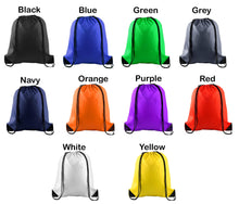 Load image into Gallery viewer, Personalized Solid Drawstring Bag