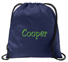 Load image into Gallery viewer, Personalized Solid Drawstring Bag