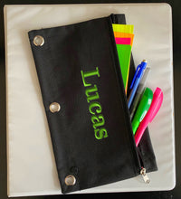 Load image into Gallery viewer, Personalized Notebook Pencil Case - Solid Colors