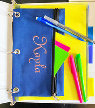 Load image into Gallery viewer, Personalized Notebook Pencil Case - Solid Colors