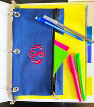 Load image into Gallery viewer, Personalized Notebook Pencil Case - Solid Colors
