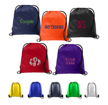 Load image into Gallery viewer, Personalized Solid Drawstring Bag