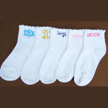 Load image into Gallery viewer, Personalized Little Girl Socks
