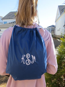 Personalized Solid Drawstring Bag