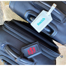 Load image into Gallery viewer, Personalized Leather Luggage Tag
